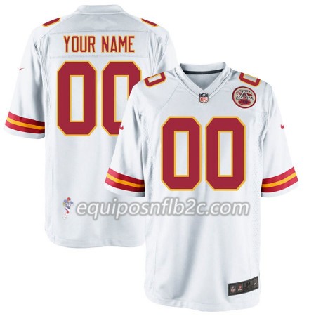 Camiseta Hombre NFL Kansas City Chiefs Personalizar Nike Blanco